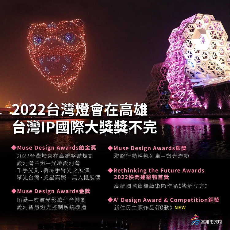 標題:2022台灣燈會在高雄  台灣IP國際大獎獎不完照片